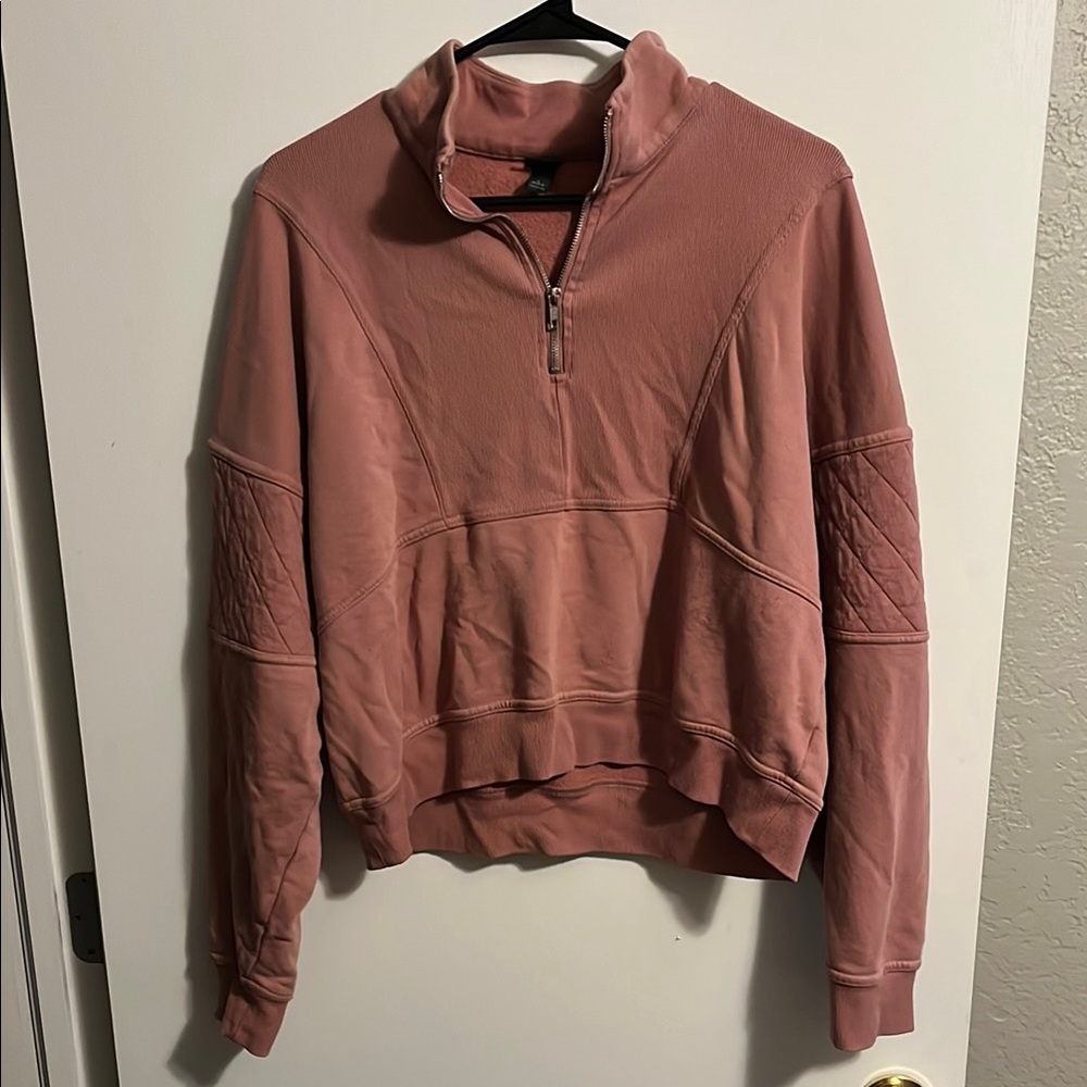 Wild Fable Dusty Rose Half-Zip Jacket